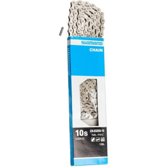 Цепь SHIMANO E6090, для 10 скоростей сзади/1 скорость спереди, 118 звеньев, для электровелосипедов, с ампульным пином (1шт.)